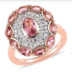 Morro Redondo Pink Tourmaline/Moissanite
